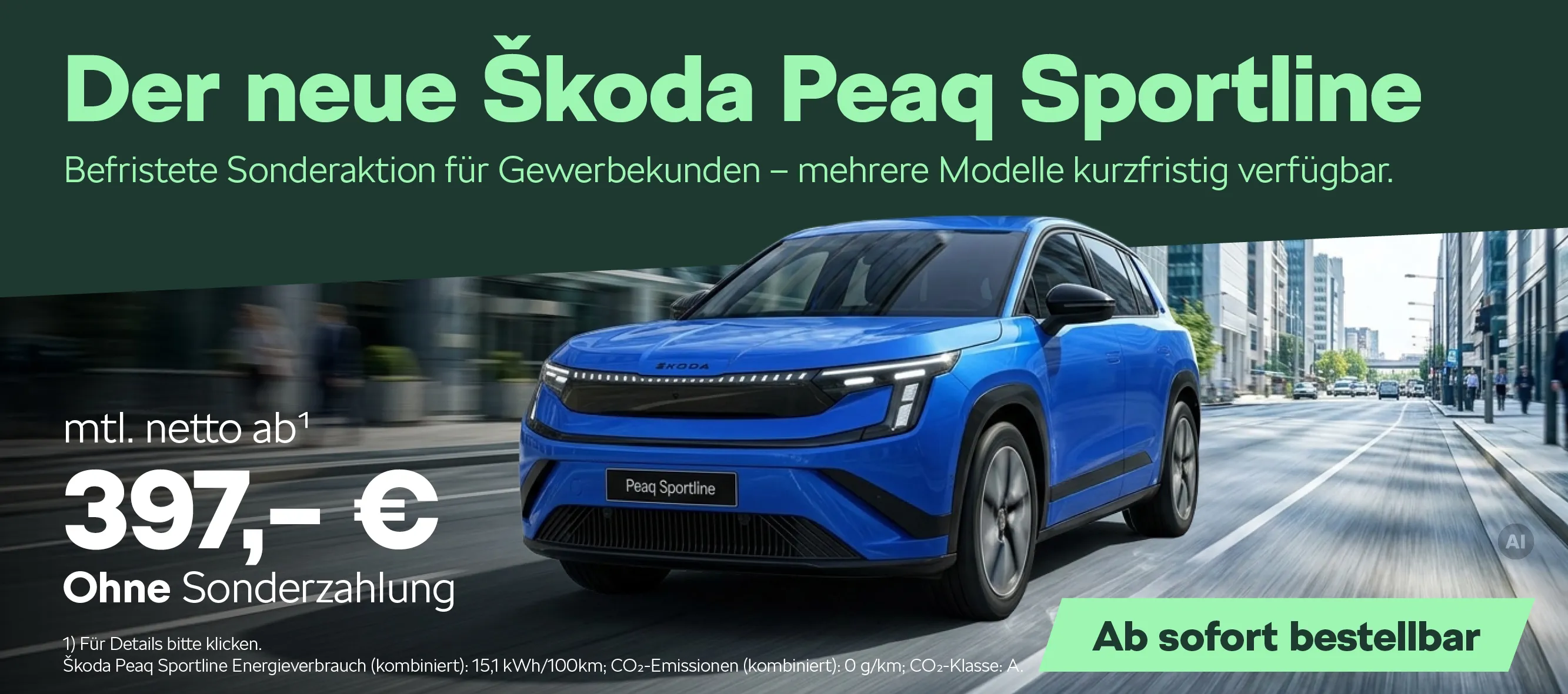 Skoda Peaq Sportline Gewerbe