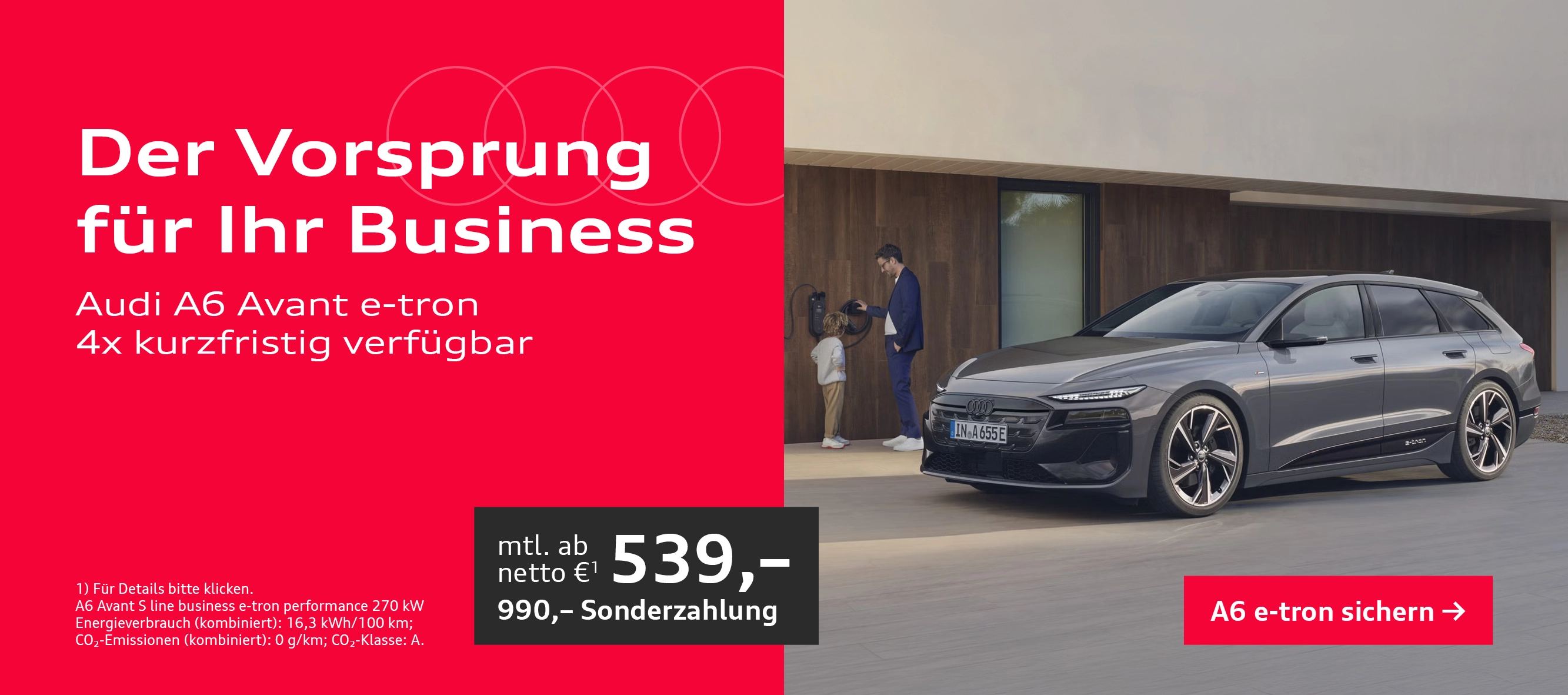 Audi A6 Avant e-tron kurzfristig verfügbar