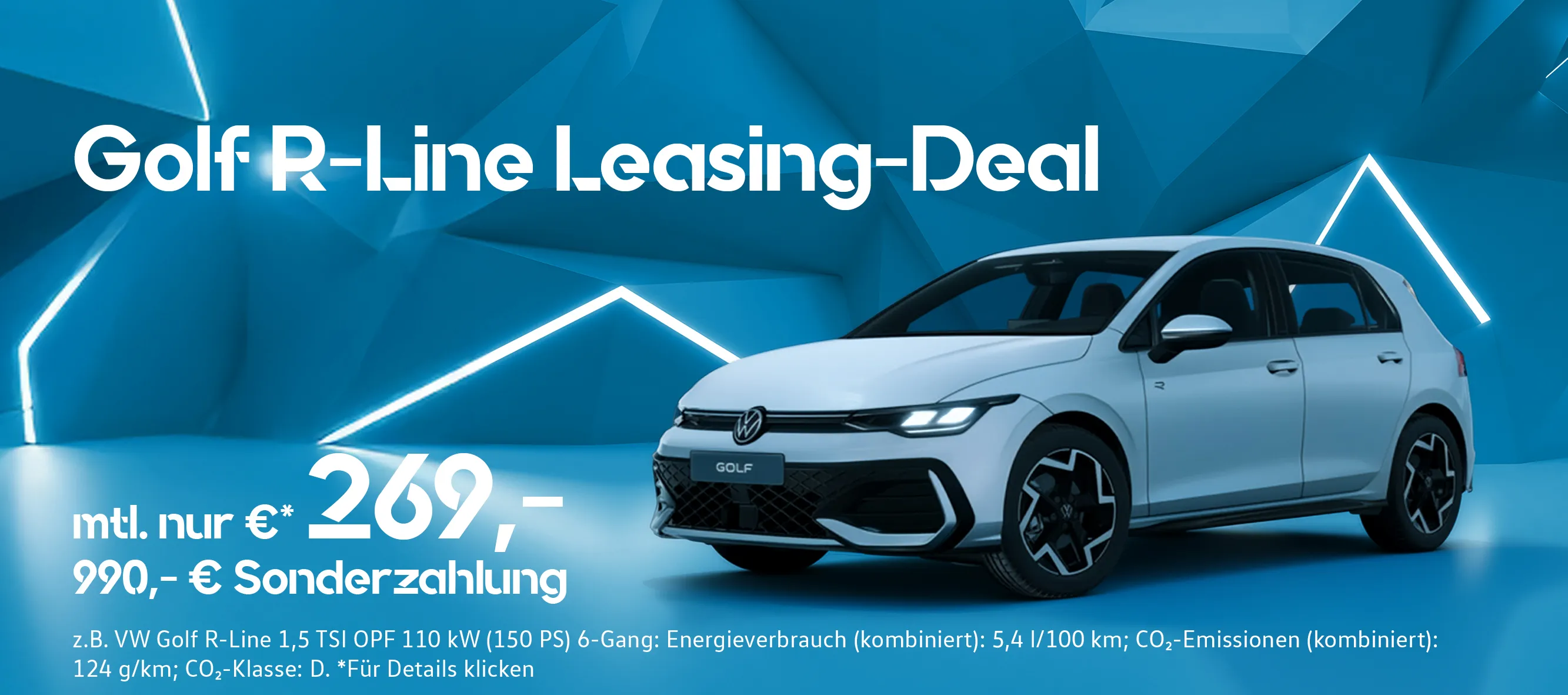 VW Golf R-Line Leasing