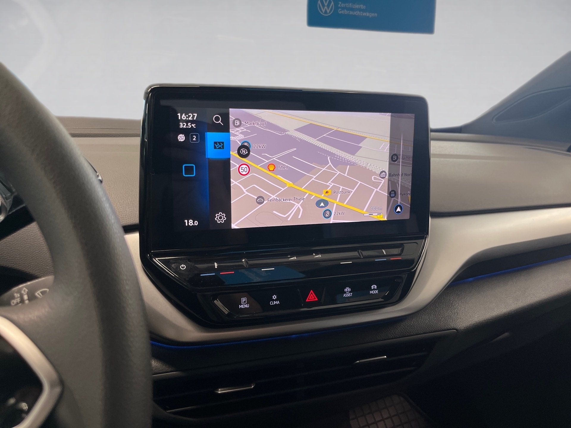 ID.4 PURE+RÜCKFAHRKAMERA+KEYLESS+NAVI PRO+PARK ASSIST+ACC+LED+APP CONNECT+KLIMA