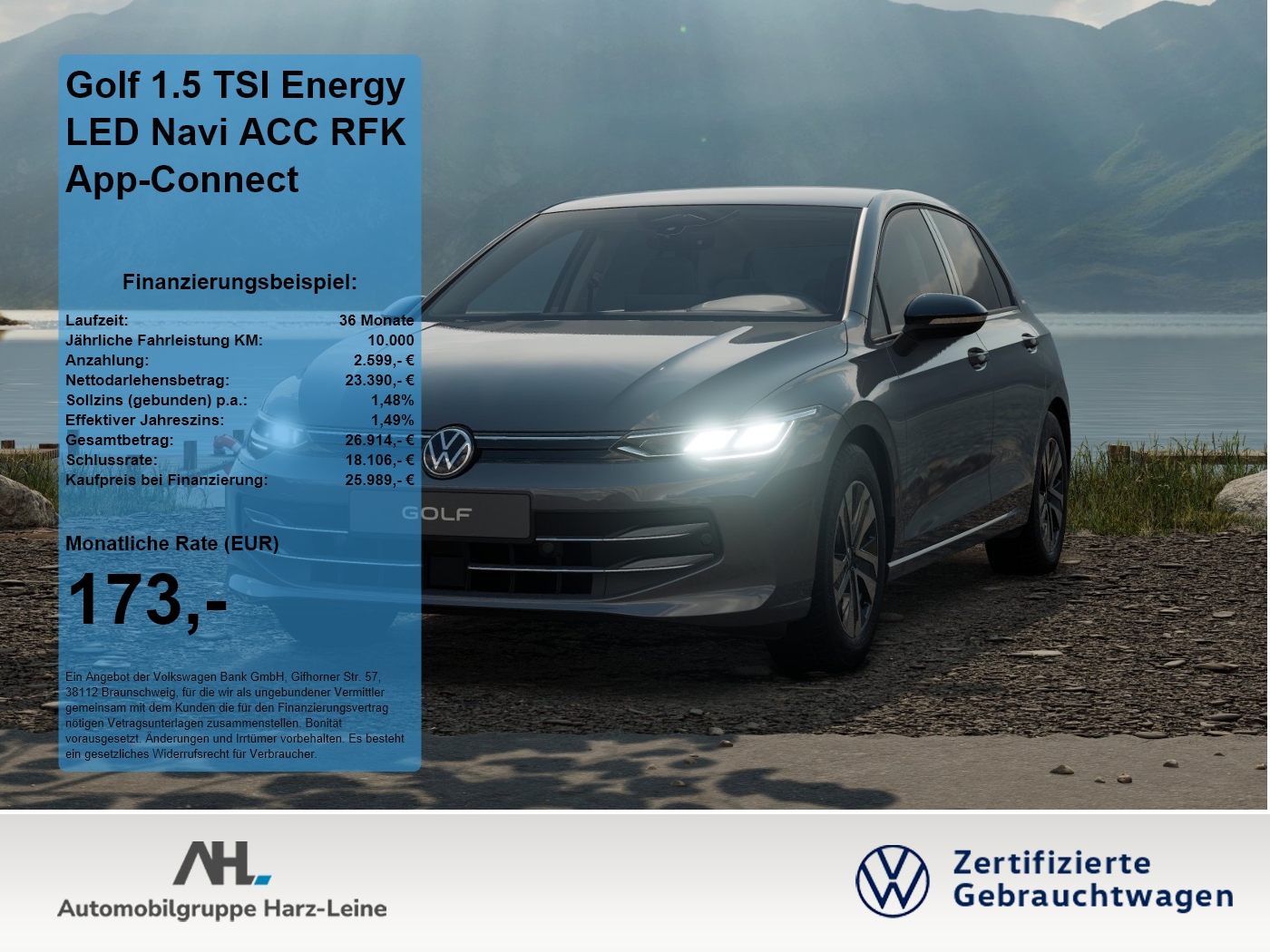 Golf 1.5 TSI Energy LED Navi ACC RFK App-Connect