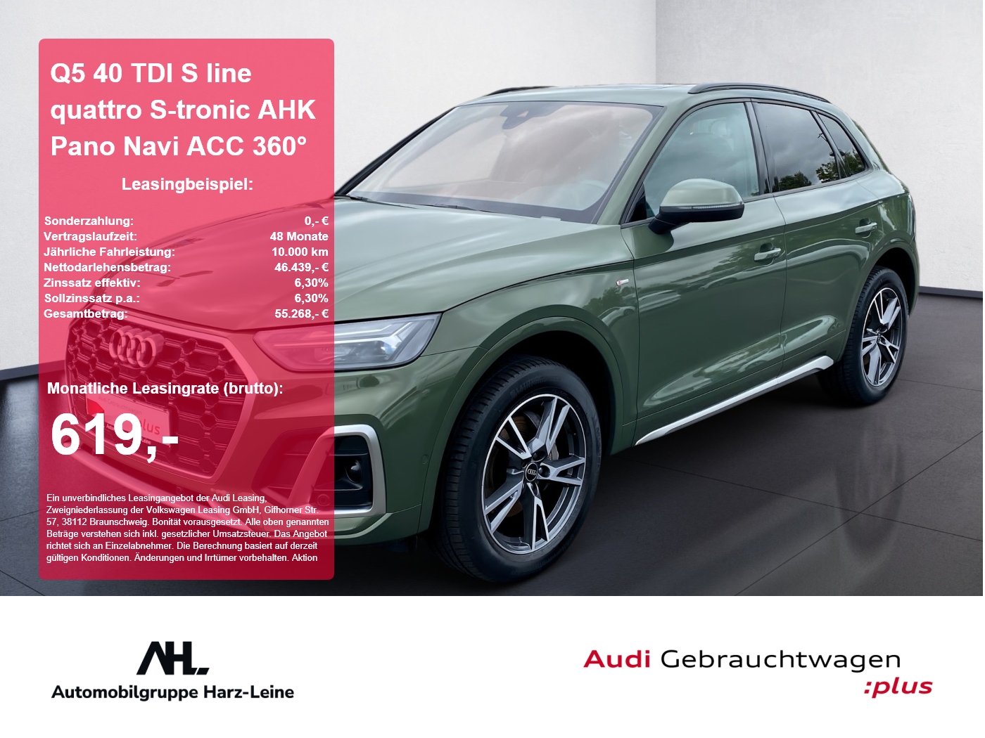Q5 40 TDI S line quattro S-tronic AHK Pano Navi ACC 360...