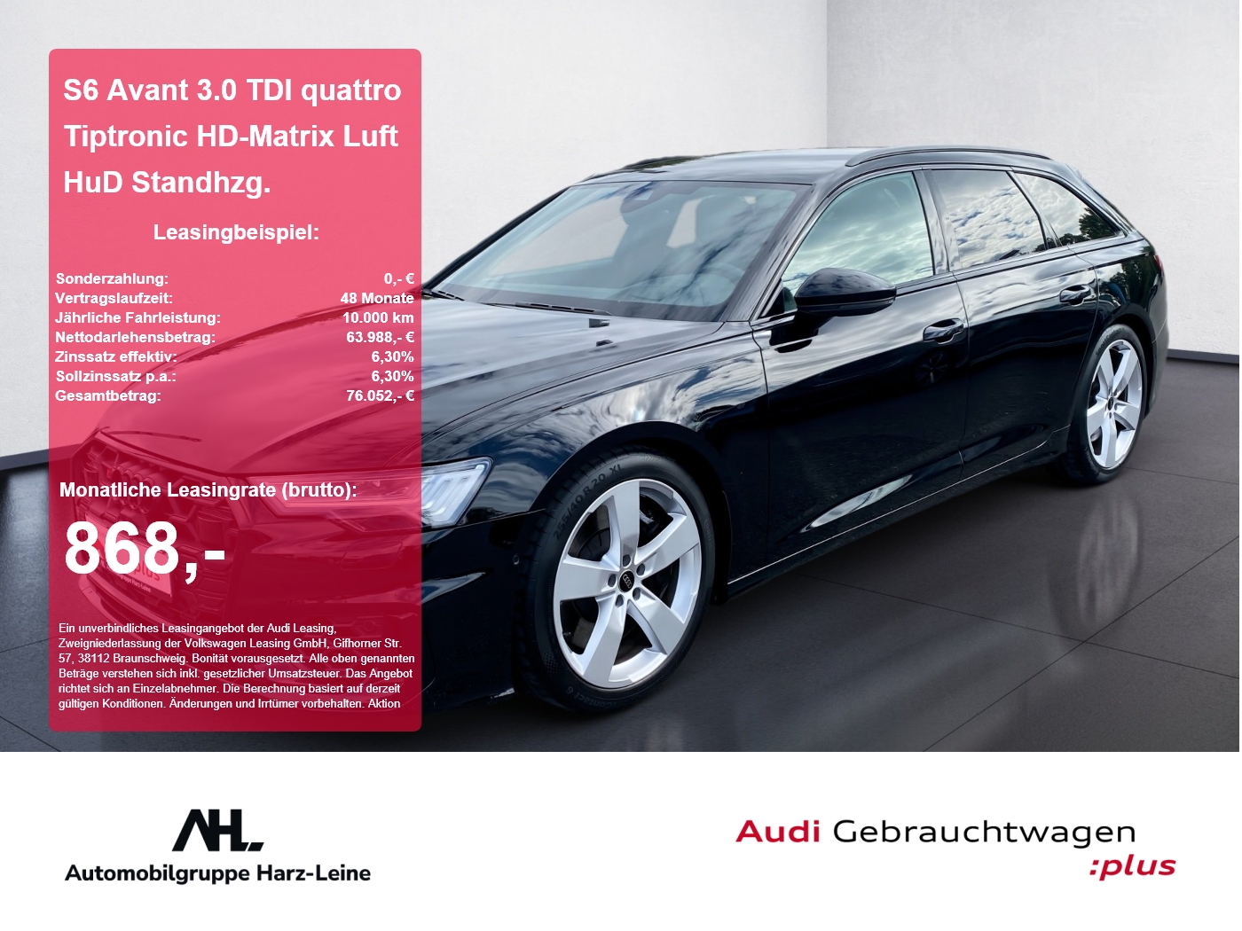 S6 Avant 3.0 TDI quattro Tiptronic HD-Matrix Luft HuD S...
