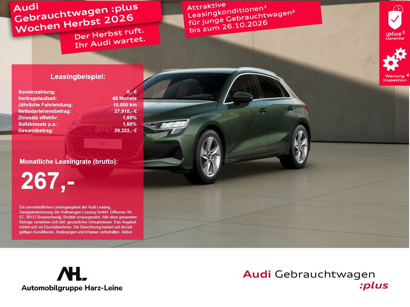 A3 Sportback 35 TFSI advanced LED Smartphone interface