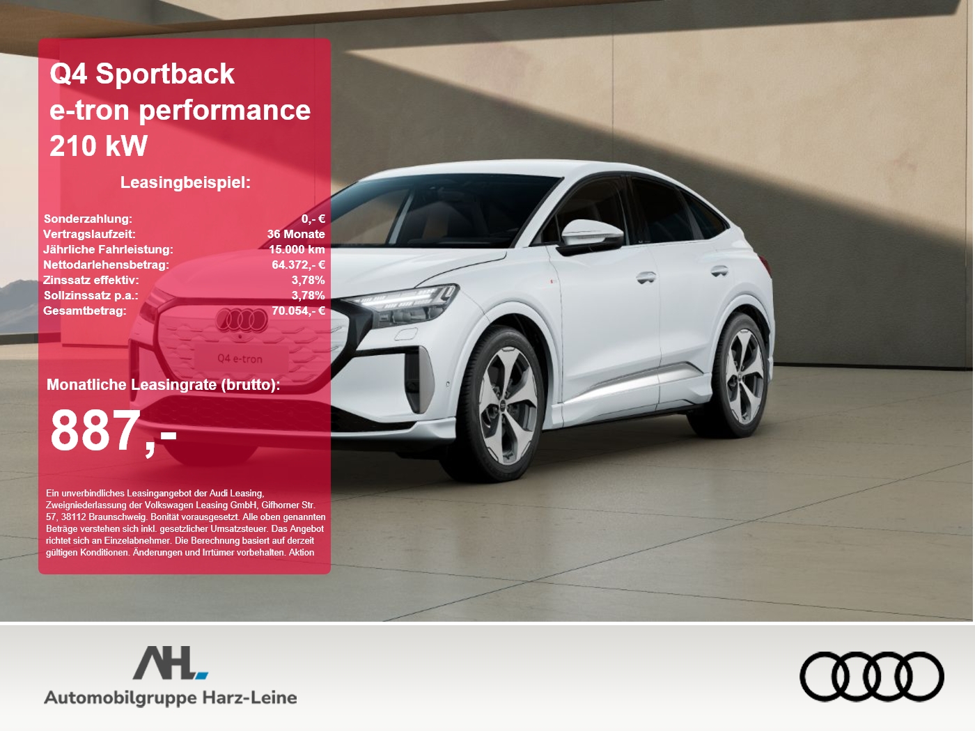 Q4 Sportback e-tron performance 210 kW 360 4xSHZ