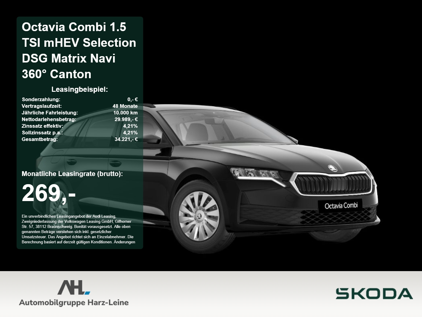 Octavia Combi 1.5 TSI mHEV Selection DSG Matrix Navi 36...