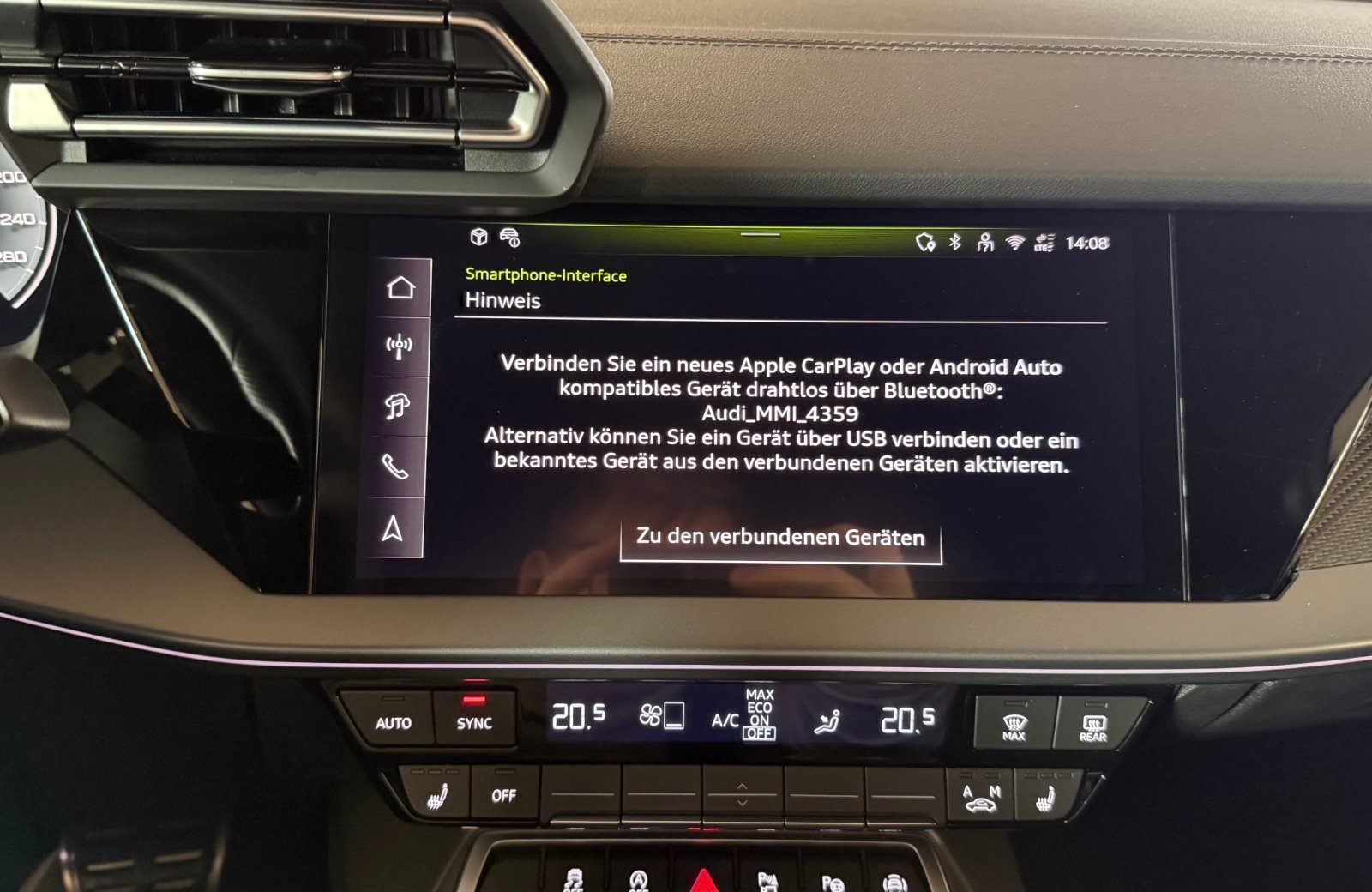 A3 Sportback 30 TFSI S line S-tronic LED Navi ACC AHK Leder