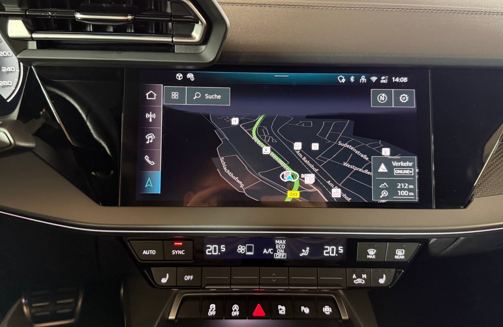 A3 Sportback 30 TFSI S line S-tronic LED Navi ACC AHK Leder