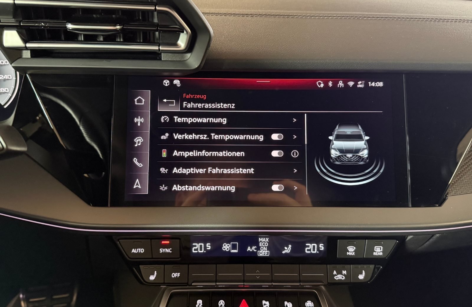 A3 Sportback 30 TFSI S line S-tronic LED Navi ACC AHK Leder