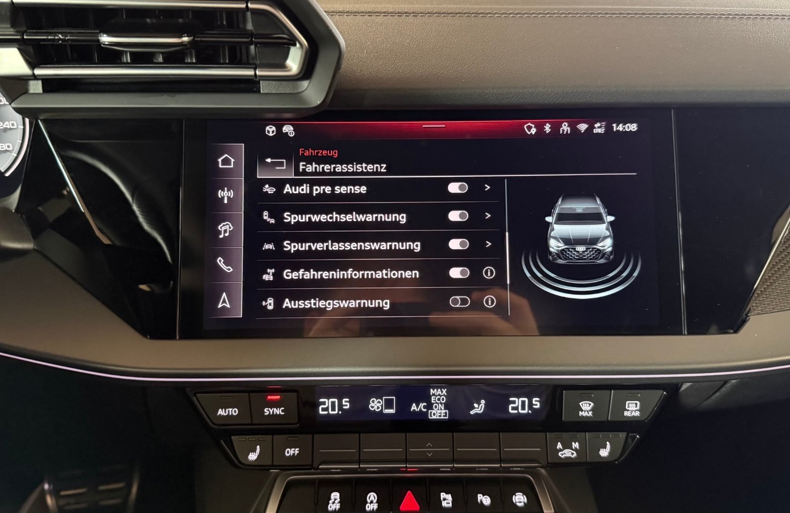 A3 Sportback 30 TFSI S line S-tronic LED Navi ACC AHK Leder