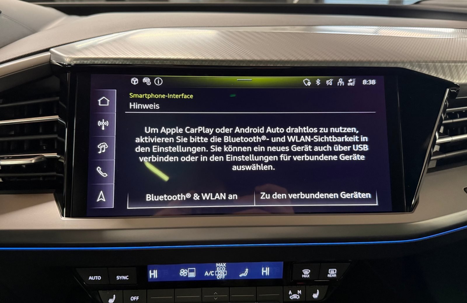 Q4 45 e-tron S line Matrix Navi ACC HuD AHK Wärmepumpe