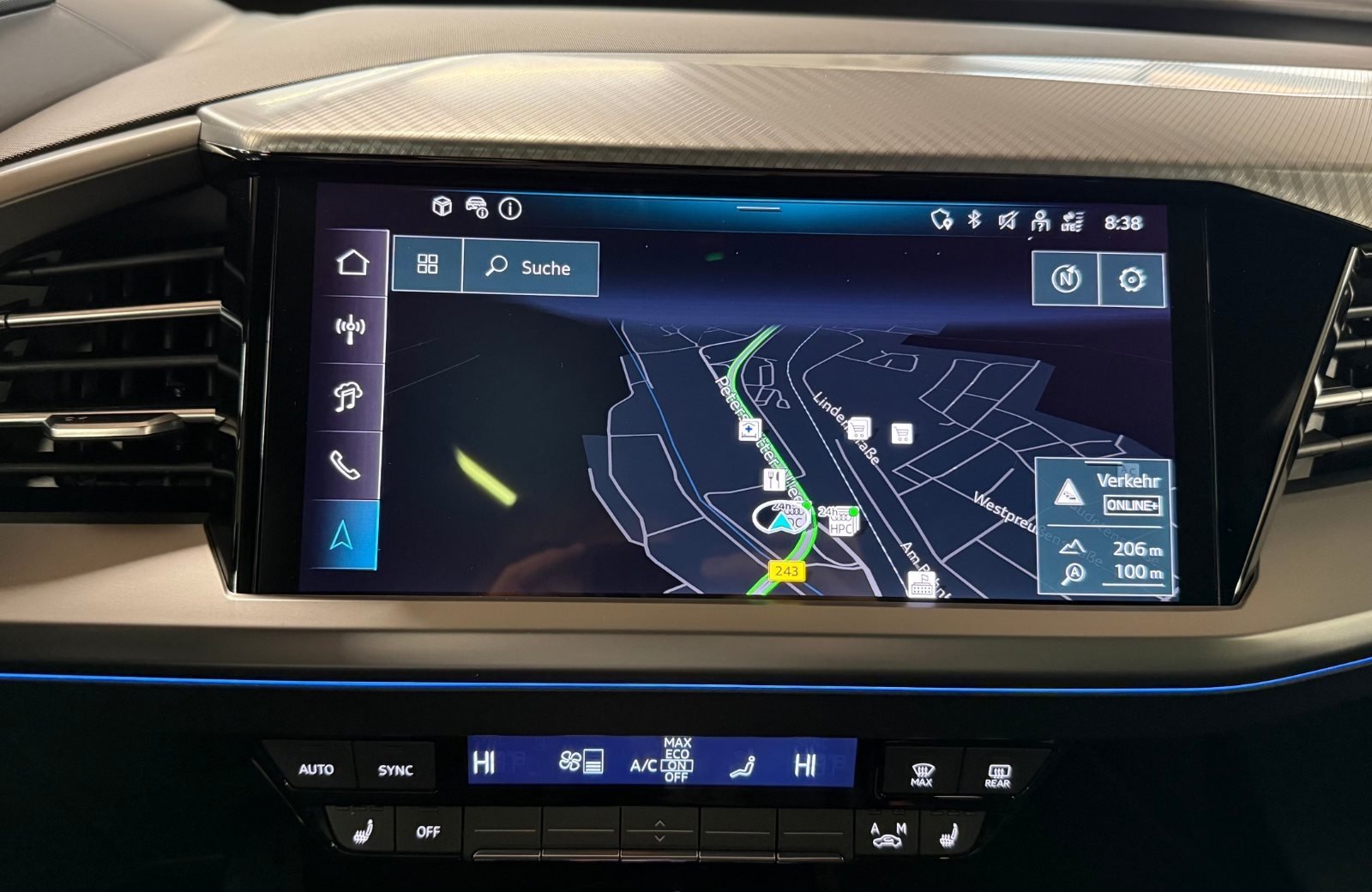 Q4 45 e-tron S line Matrix Navi ACC HuD AHK Wärmepumpe