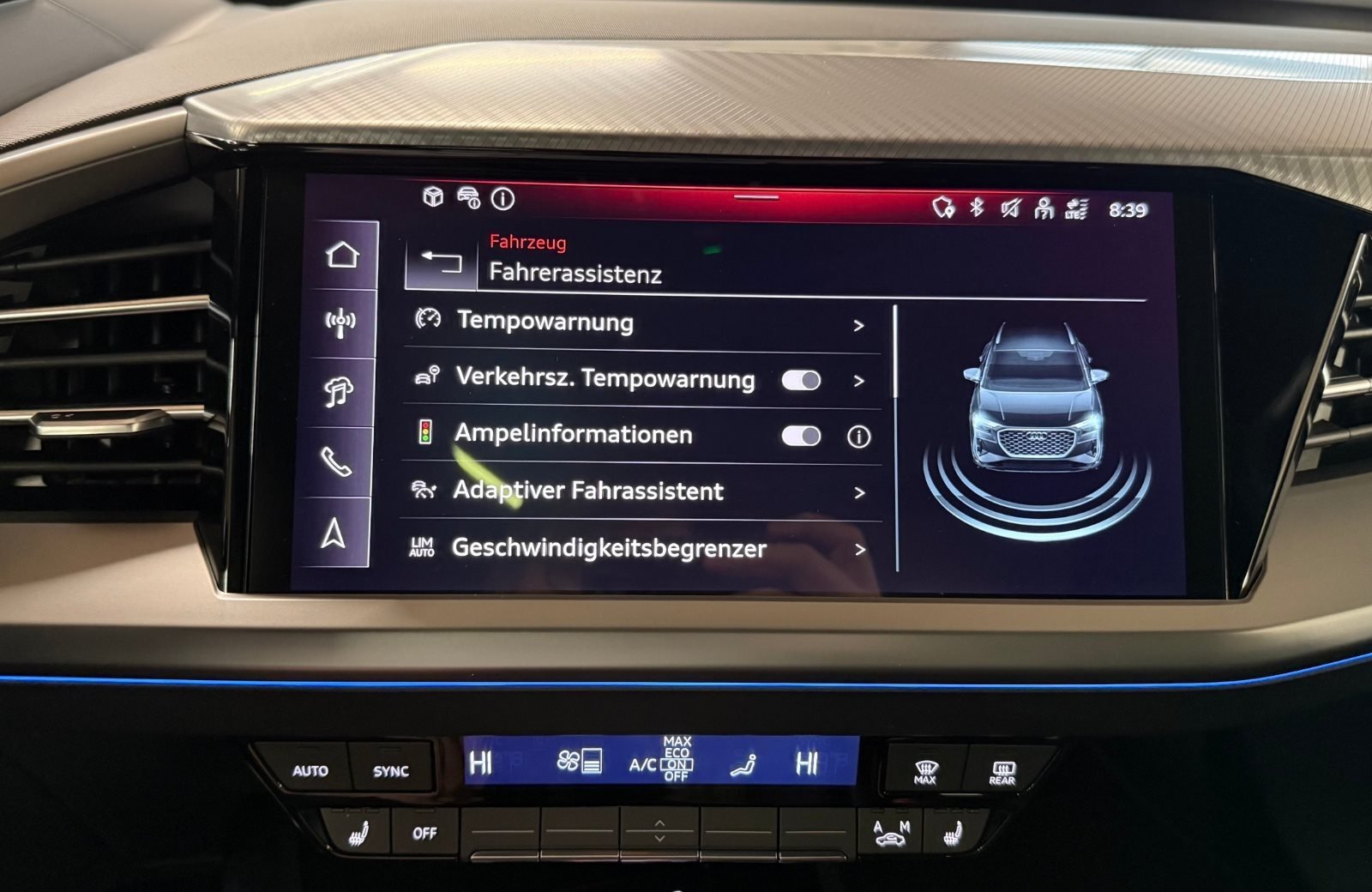 Q4 45 e-tron S line Matrix Navi ACC HuD AHK Wärmepumpe