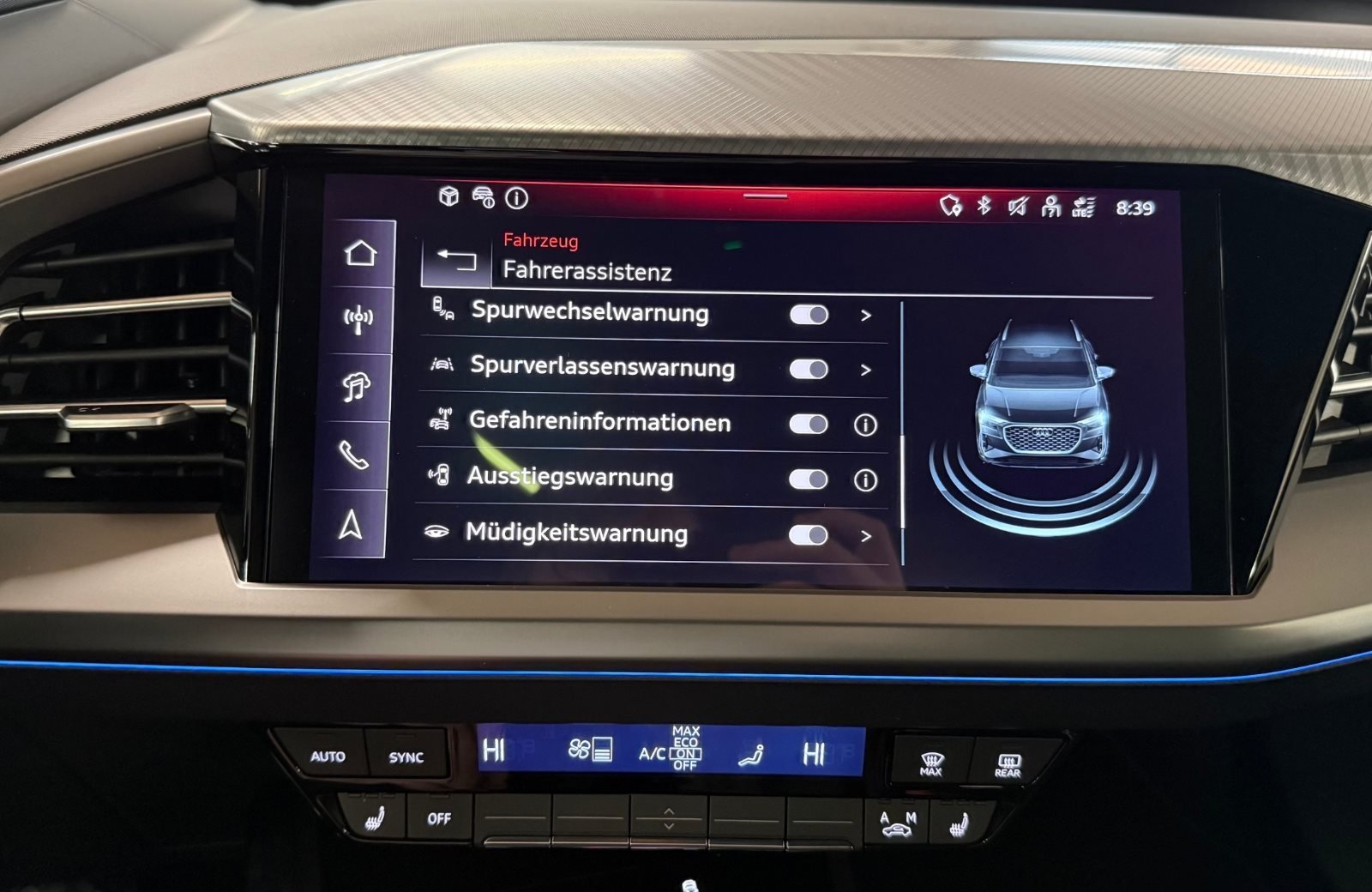 Q4 45 e-tron S line Matrix Navi ACC HuD AHK Wärmepumpe