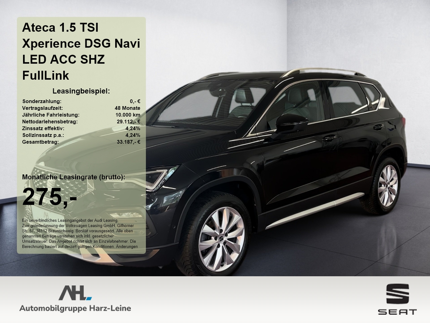 Ateca 1.5 TSI Xperience DSG Navi LED ACC SHZ FullLink