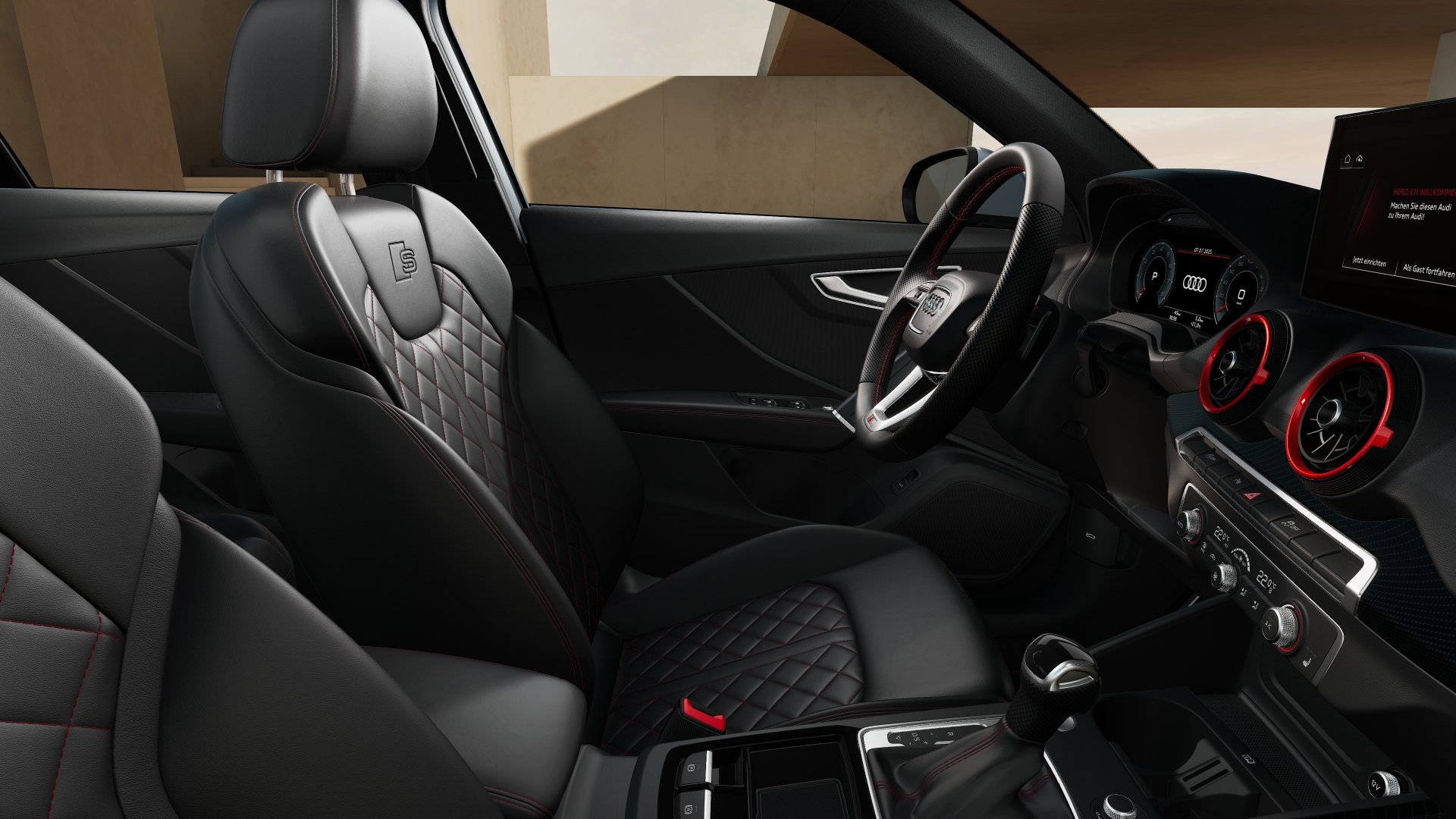 Q2 35 TFSI S line S-tronic AHK Navi ACC RFK Leder