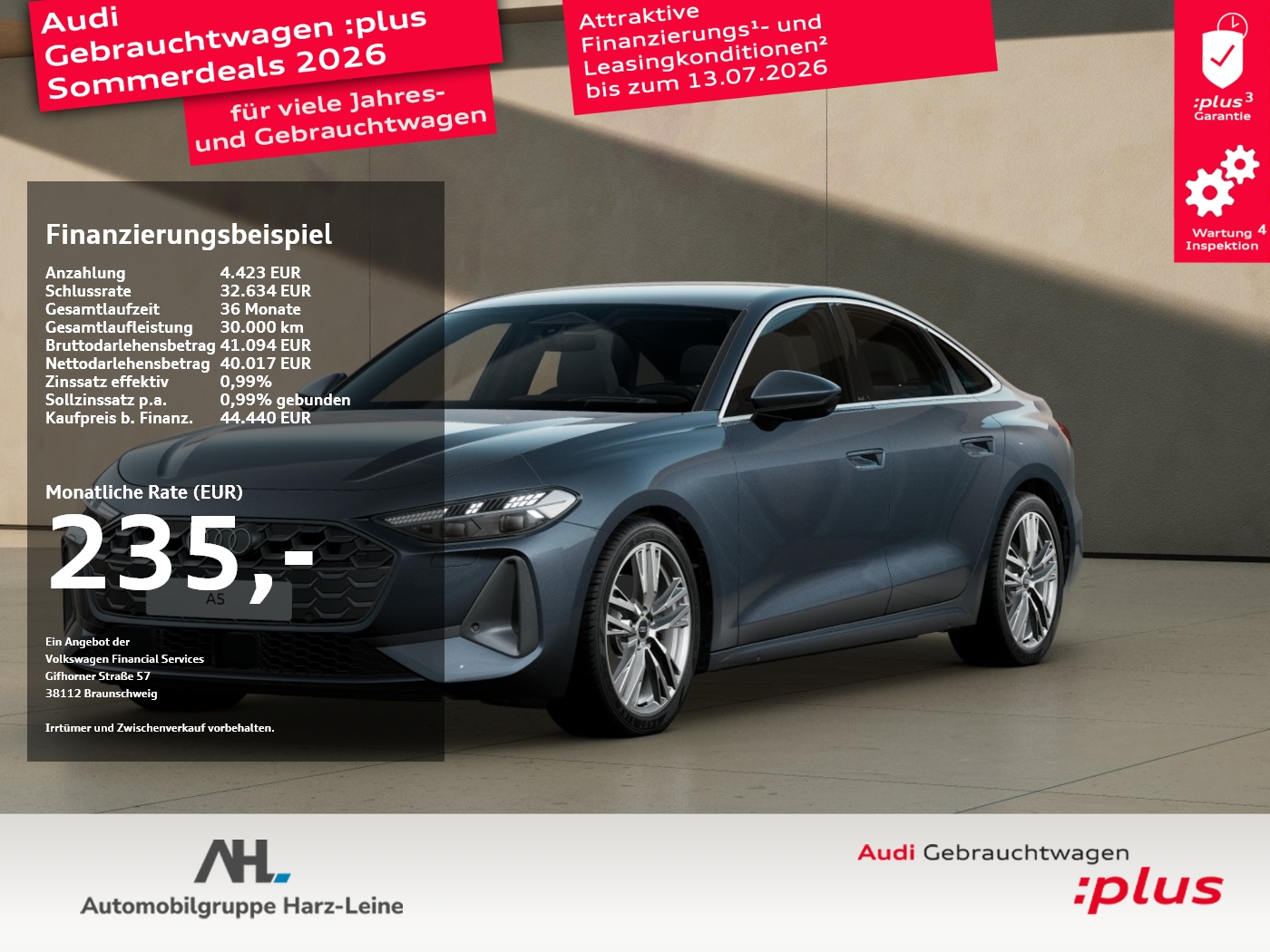 A5 Limousine TFSI S line S-tronic Matrix Navi HuD B&O 3...