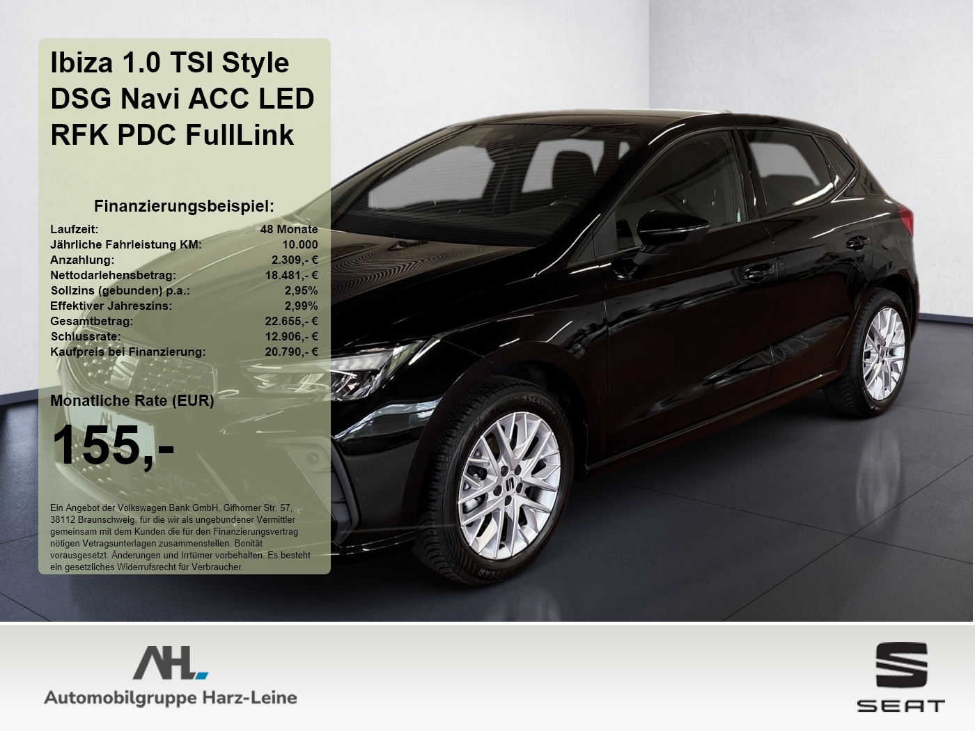 Ibiza 1.0 TSI Style DSG Navi ACC LED RFK PDC FullLink