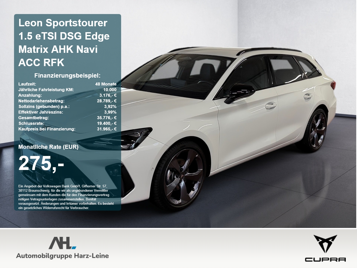 Leon Sportstourer 1.5 eTSI DSG Edge Matrix AHK Navi ACC...