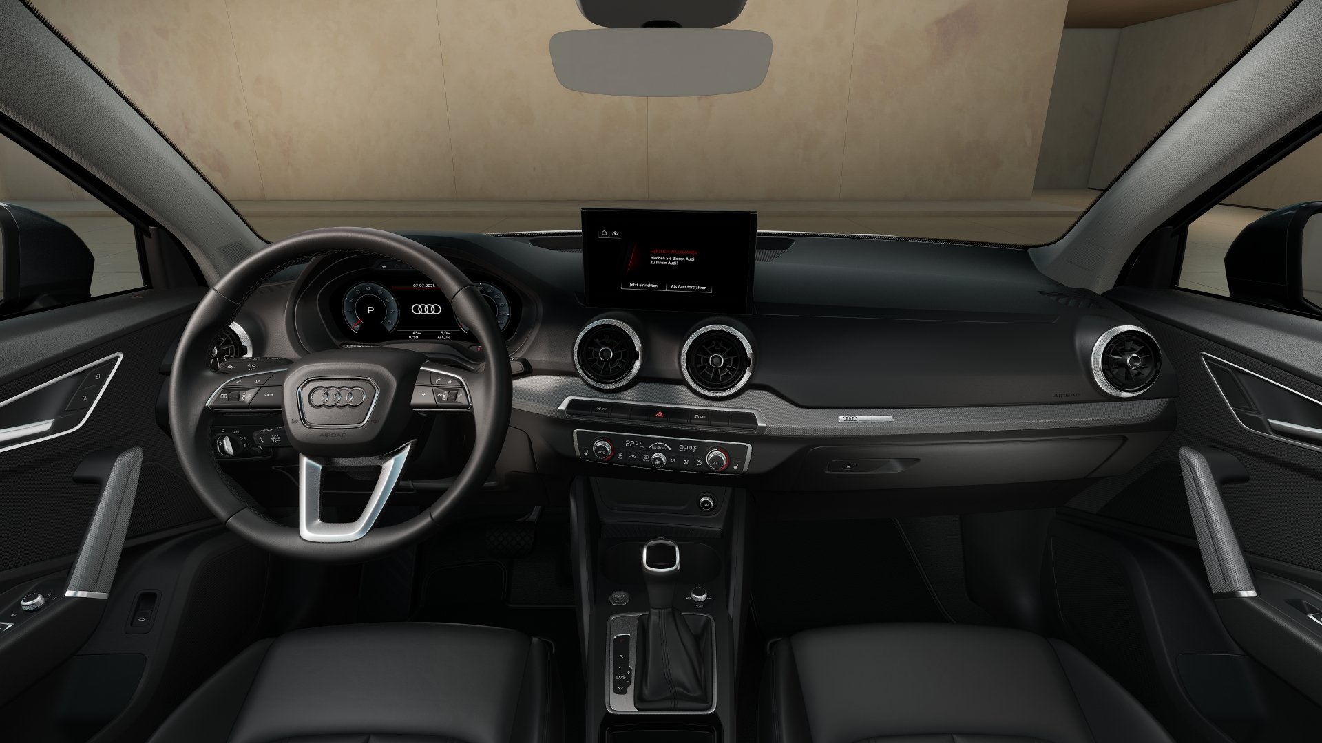 Q2 35 TFSI S line S-tronic Navi ACC Leder CarPlay Optik schwarz