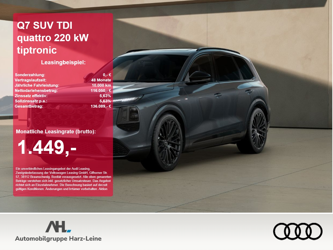 Q7 SUV TDI quattro 220 kW tiptronic 360 3xKlima
