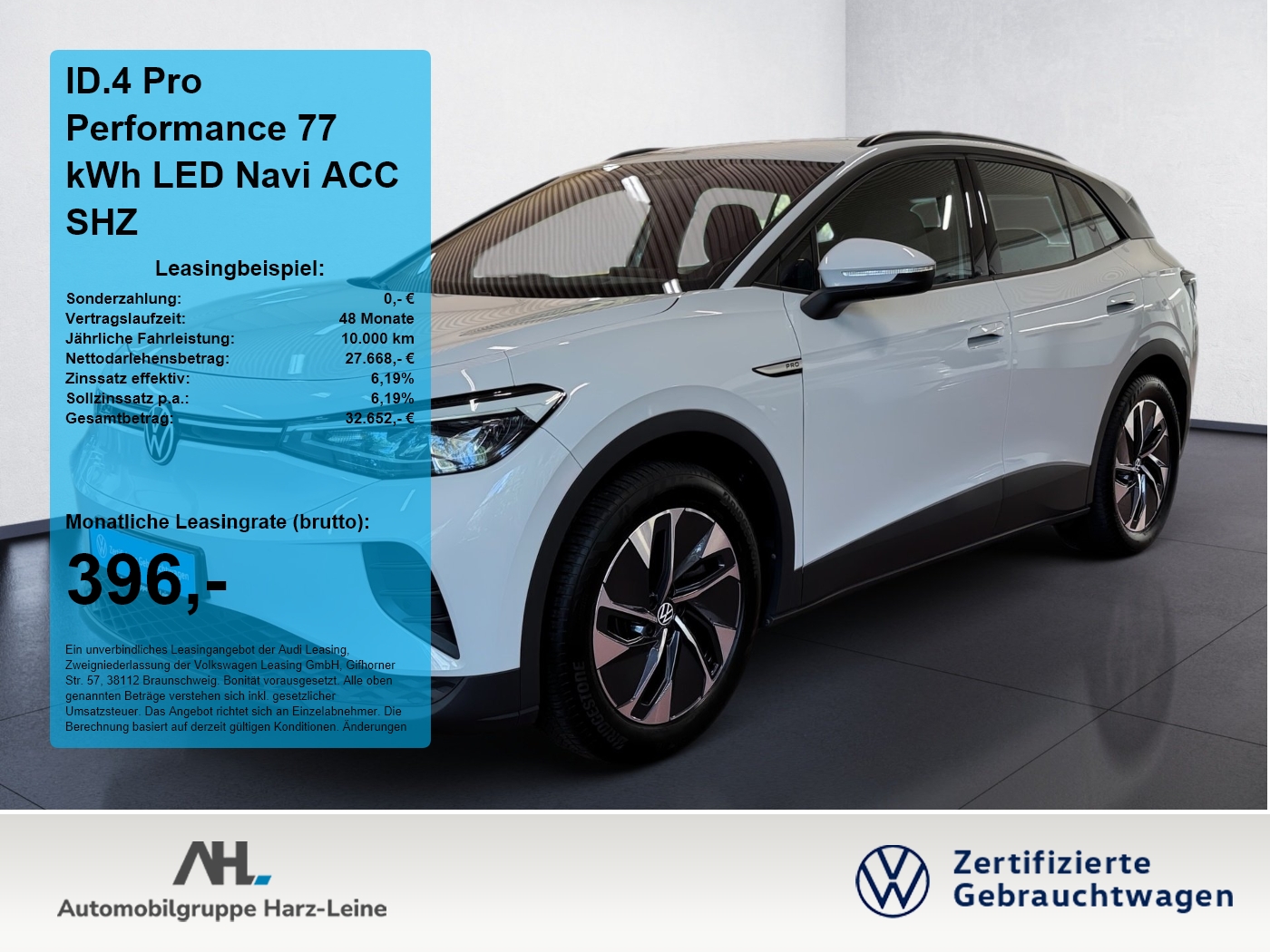 ID.4 Pro Performance 77 kWh LED Navi ACC SHZ ACC