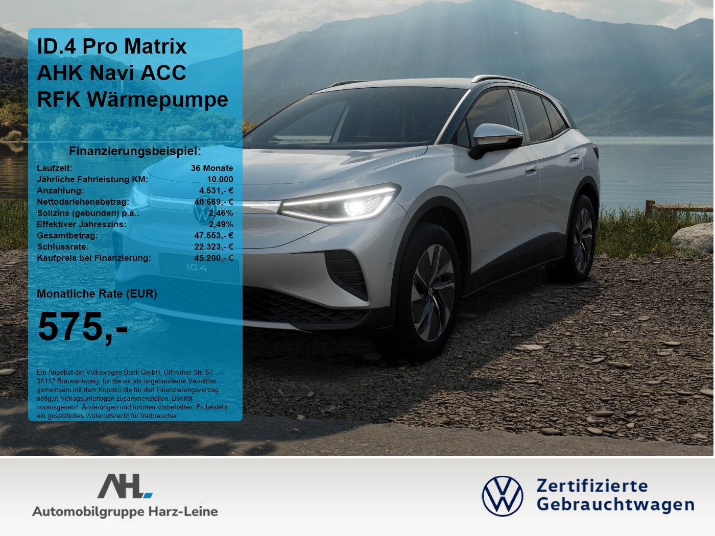 ID.4 Pro Matrix AHK Navi ACC RFK Wärmepumpe ACC