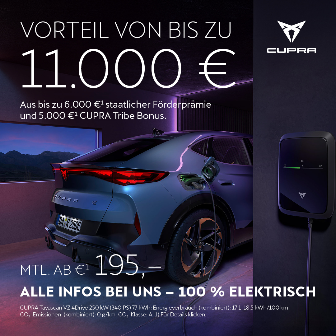 BEITRAG NEU Cupra Tribe Bonus