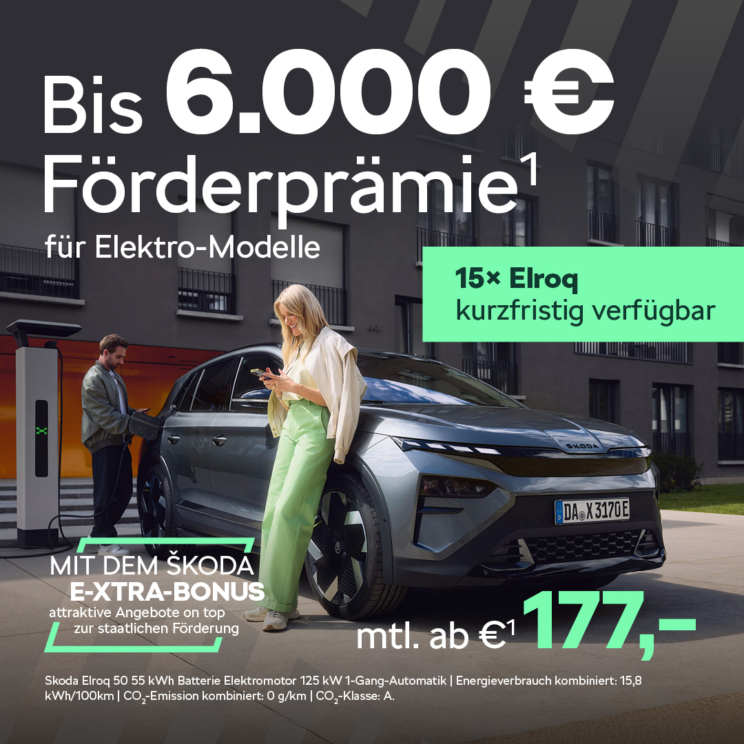 BEITRAG NEU NEU Skoda Elektro Foerderpraemie