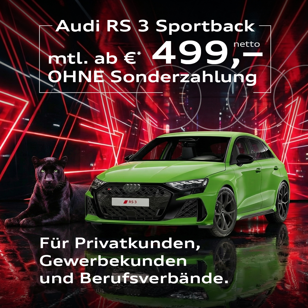 HEADER MOBILE Audi RS3 für Alle