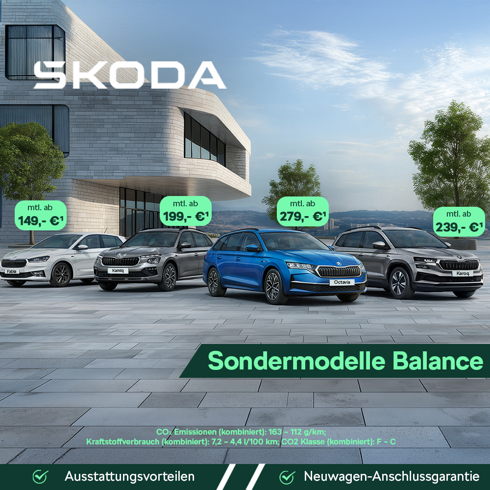 1000x1000px Skoda Sondermodelle Balance