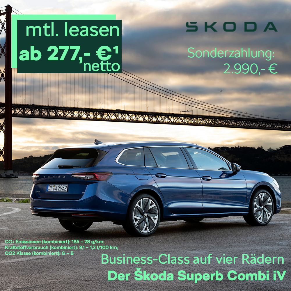 1000x1000px Skoda Superb Gewerbe