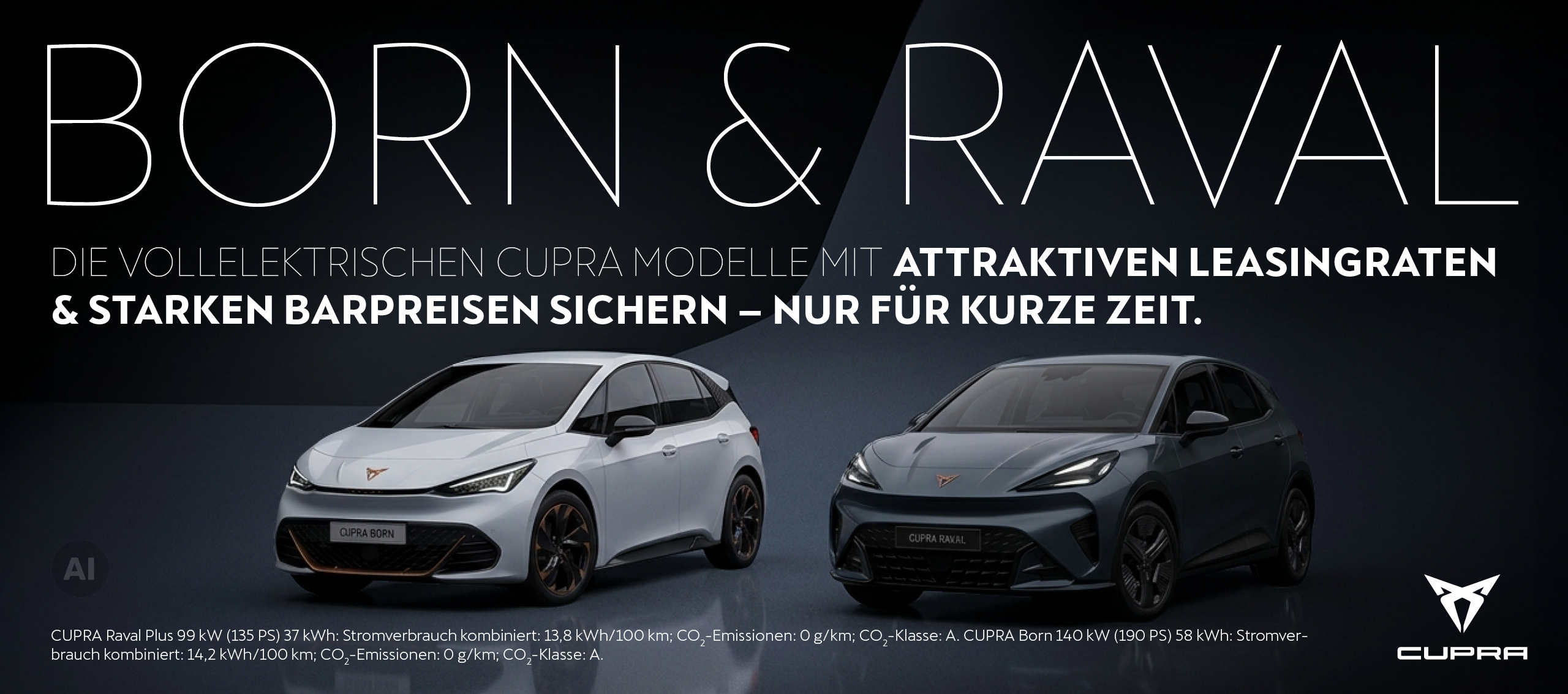 HEADER DESKTOP CUPRA RAVAL BORN SONDERLEASING Q3 HEADER DESKTOP CUPRA RAVAL BORN SONDERLEASING Q3