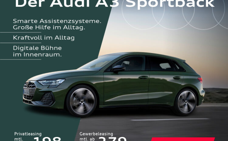  Audi A3 Sportback Sonderleasing