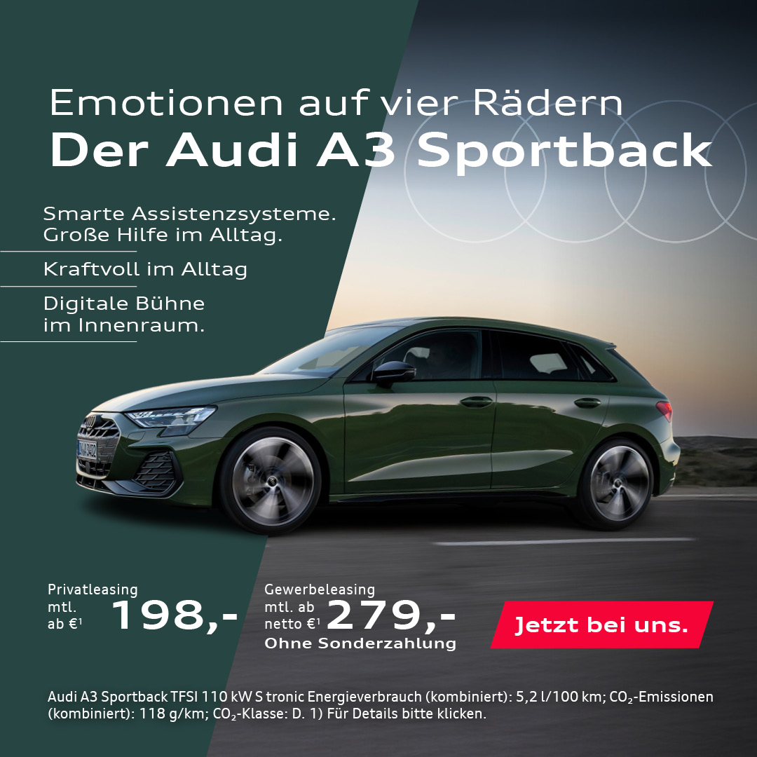 BEITRAGSBILD AUDI A3 SPORTBACK BEITRAGSBILD AUDI A3 SPORTBACK