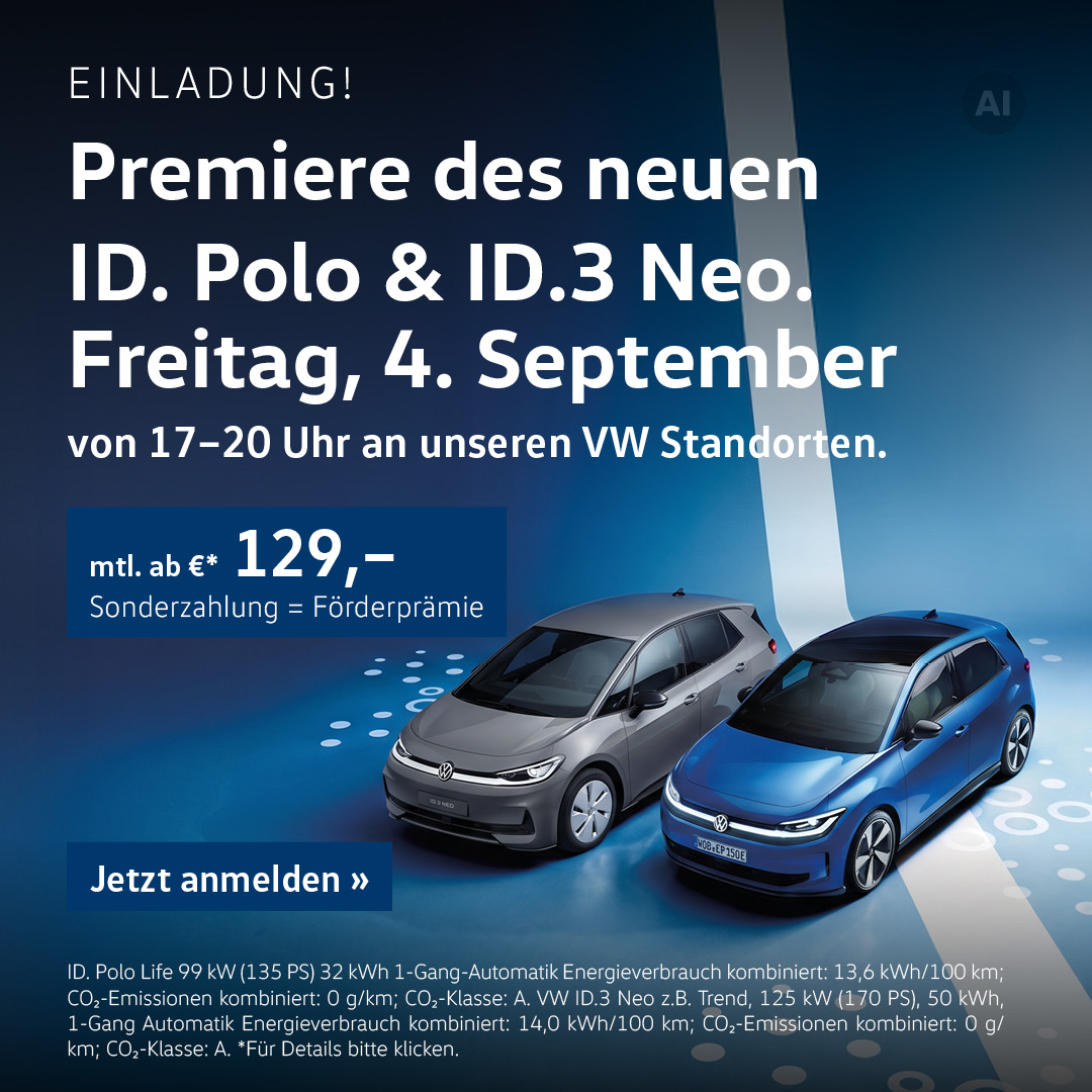 BEITRAGSBILD VW ID POLO ID 3 NEO PREMIER BEITRAGSBILD VW ID POLO ID 3 NEO PREMIER